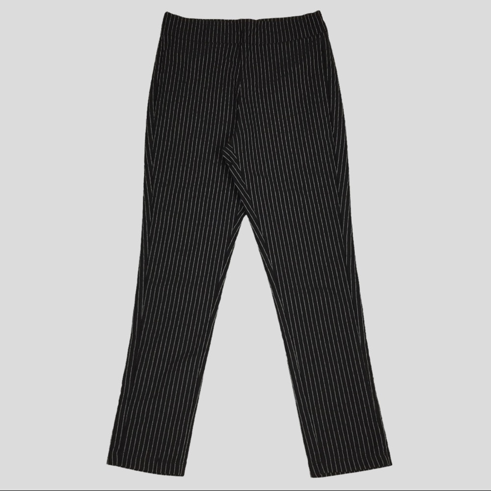 Who What Wear Pinstripe Cropped Pants Stretchy Womens Medium